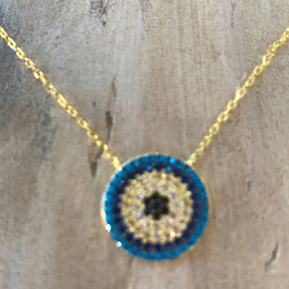 Anthropologie evil eye necklace brand new - Picture 5 of 10